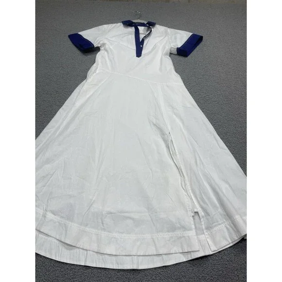 Anthropologie Maeve Shirt Dress Midi Cotton Oversize Comfort Preppy Boho XXS NWT - Picture 2 of 13